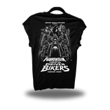 DRIVEN BIKERS ROAD RASH MUSCLE BLACK TEE