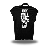 IDK WHY ROAD RASH MUSCLE BLACK TEE