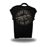 TILL DIE ROAD RASH MUSCLE BLACK TEE