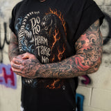 DO NO HARM ROAD RASH MUSCLE BLACK TEE