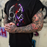 DIGITAL DECAY ROAD RASH MUSCLE BLACK TEE