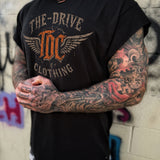 TDC WINGS ROAD RASH MUSCLE BLACK TEE