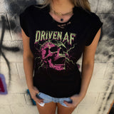 AF SHOCK ROAD RASH MUSCLE BLACK TEE