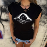 FU UFO ROAD RASH MUSCLE BLACK TEE