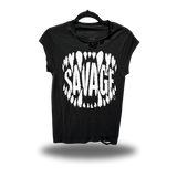 SAVAGE TEETH ROAD RASH MUSCLE BLACK TEE