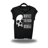 NEVER CHANGED ROAD RASH MUSCLE BLACK TEE
