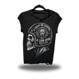 LION RELEASE ROAD RASH MUSCLE BLACK TEE