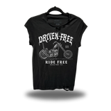 DRIVEN FREE ROAD RASH MUSCLE BLACK TEE