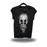 FU SKULL ROAD RASH MUSCLE BLACK TEE