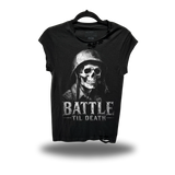 BATTLE DEATH ROAD RASH MUSCLE BLACK TEE