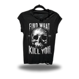 LET IT ROAD RASH MUSCLE BLACK TEE