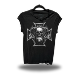 OUTLAW ENGINE ROAD RASH MUSCLE BLACK TEE