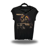 FREEDOM RIDE ROAD RASH MUSCLE BLACK TEE