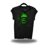 GREEN FRANK ROAD RASH MUSCLE BLACK TEE