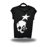 STAR SKULL ROAD RASH MUSCLE BLACK TEE