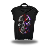 DIGITAL DECAY ROAD RASH MUSCLE BLACK TEE