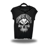 KILLS SKULL 2 ROAD RASH MUSCLE BLACK TEE