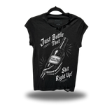 BOTTLE IT UP ROAD RASH MUSCLE BLACK TEE