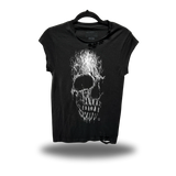 DEATH SKULL ROAD RASH MUSCLE BLACK TEE
