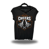 CHEERS ROAD RASH MUSCLE BLACK TEE