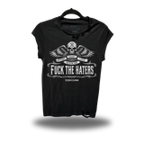 F*CK THE HATERS ROAD RASH MUSCLE BLACK TEE