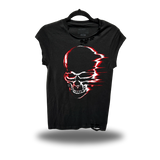 VELOCITY SKULL ROAD RASH MUSCLE BLACK TEE