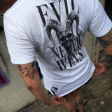 DEVIL SKULL ROAD RASH WHITE TEE 1.0