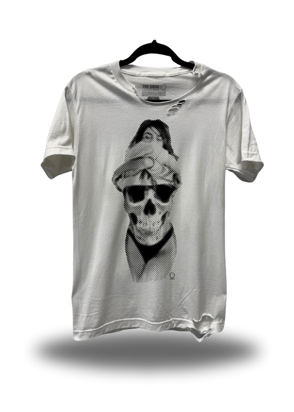 FLASH'EM ROAD RASH WHITE TEE 1.0