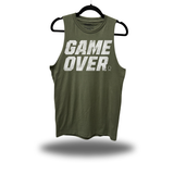 GAME OVER CLASSIC TANK TOP MILITARY GREEN