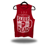 SLEEP DEAD CLASSIC TANK TOP RED