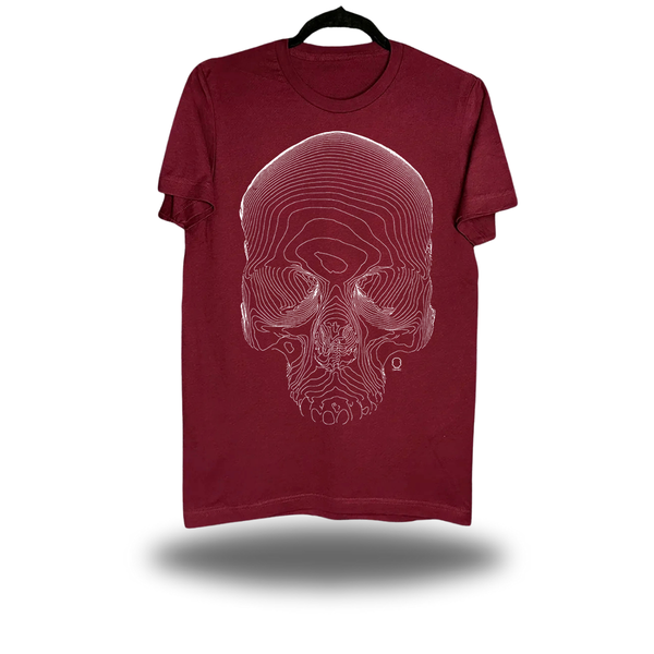 CONTOUR SKULL MAROON CLASSIC TEE