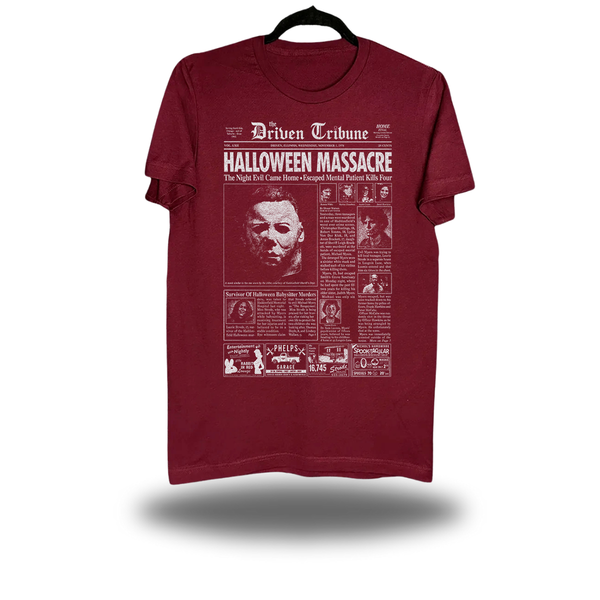 DRIVEN NEWS MAROON CLASSIC TEE