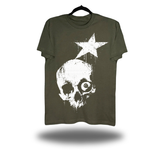 STAR SKULL MILITARY GREEN CLASSIC TEE
