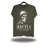 BATTLE DEATH MILITARY GREEN CLASSIC TEE