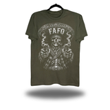 GRIM GUNSLINGER MILITARY GREEN CLASSIC TEE