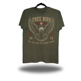 FREE BIRD MILITARY GREEN CLASSIC TEE