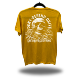DENY DEFEND YELLOW CLASSIC TEE