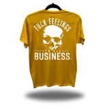 ALL BUSINESS YELLOW CLASSIC TEE