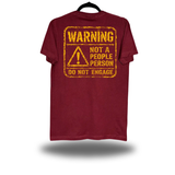 WARNING MAROON CLASSIC TEE