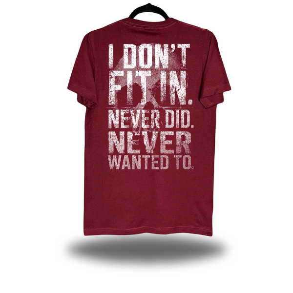 NEVER WANTED MAROON CLASSIC TEE