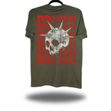 DRIVEN PUNK MILITARY GREEN CLASSIC TEE