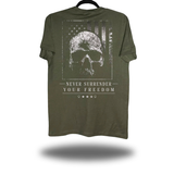 YOUR FREEDOM MILITARY GREEN CLASSIC TEE