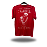 BE GRATEFUL RED CLASSIC TEE