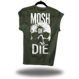 MOSH ROAD RASH MUSCLE MILITARY GREEN TEE