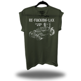 RELAX ROAD RASH MUSCLE MILITARY GREEN TEE