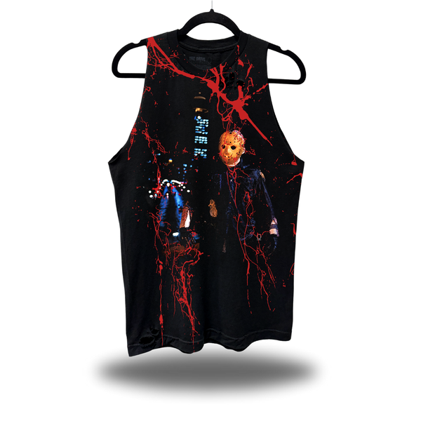 80'S JASON - BLOOD ROAD RASH TANK TOP