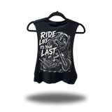 IT'S YOUR LAST ROAD RASH BASIC BLACK CROP TANK TOP