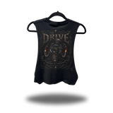 HELL RIDE ROAD RASH BASIC BLACK CROP TANK TOP