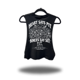 MOSH PIT ROAD RASH BASIC BLACK CROP TANK TOP