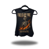 FROM WITHIN ROAD RASH BASIC BLACK CROP TANK TOP